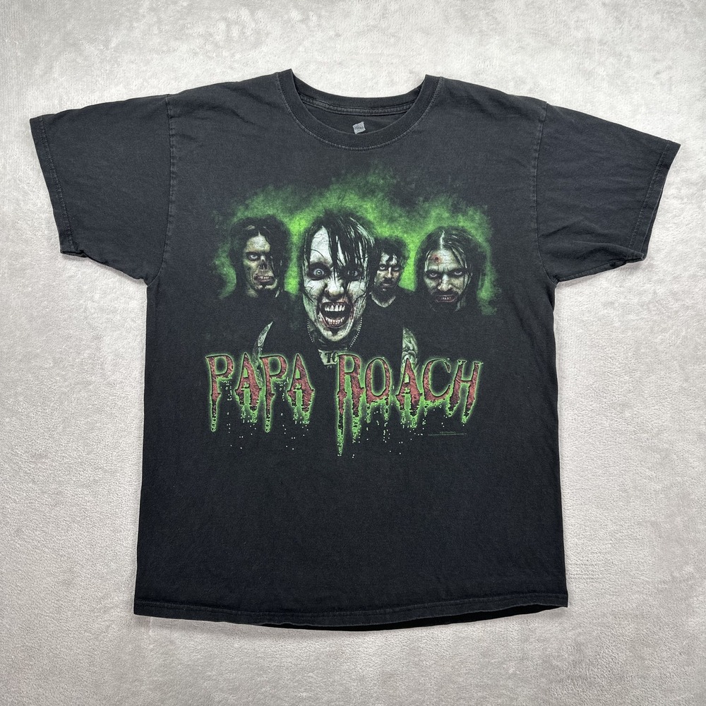 Papa Roach Shirt Mens Large Black Zombie Graphic We Are The Walking Dead Hanes